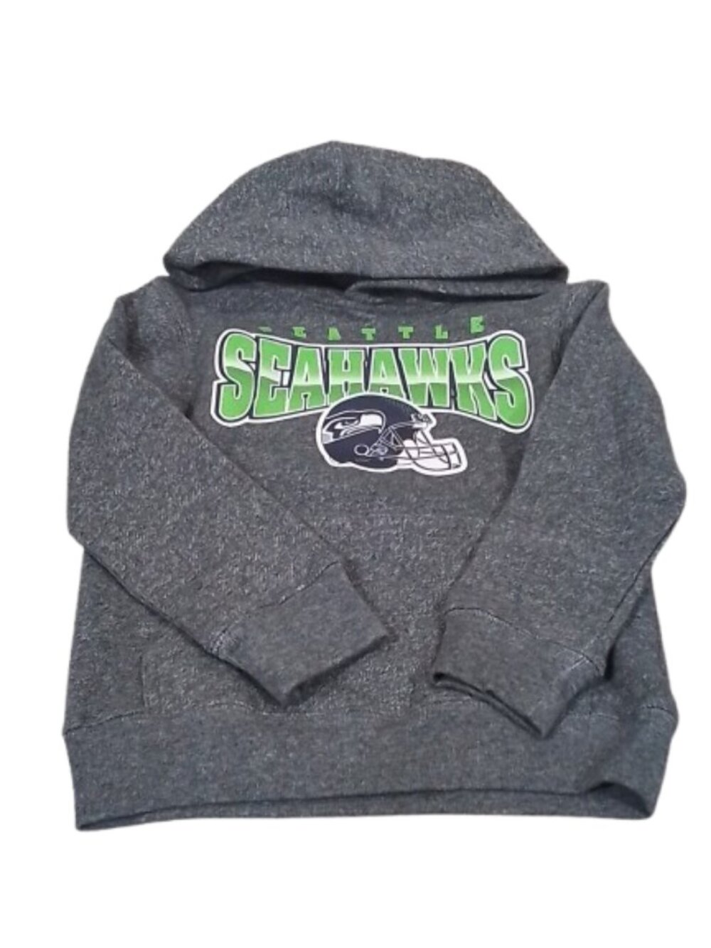Little Kids NFL Team Apparel Seattle Seahawks Pullover Hoodie - Heather Grey XXS